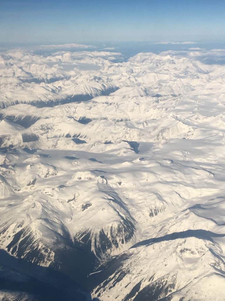 flight to Fairbanks, Alaska