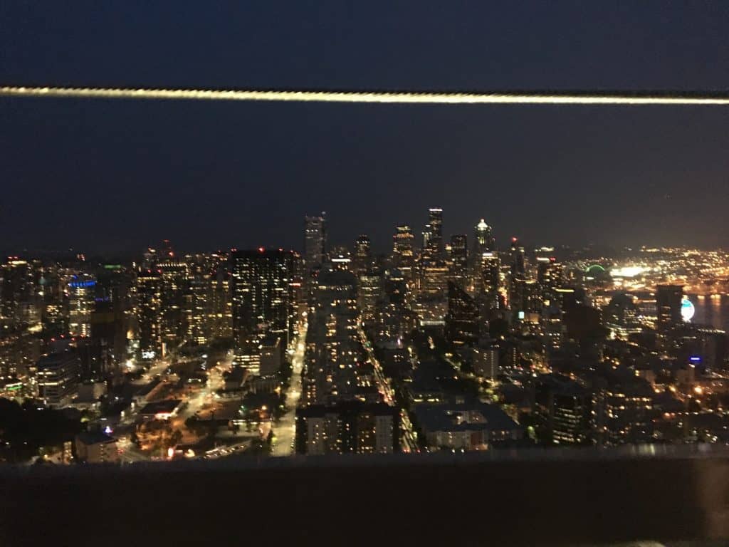 View from Space Needle at night