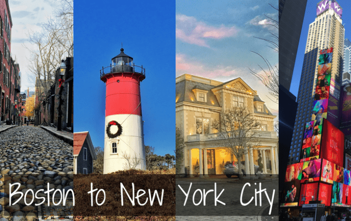 Boston to New York City winter itinerary