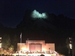 Mount Rushmore night ceremony